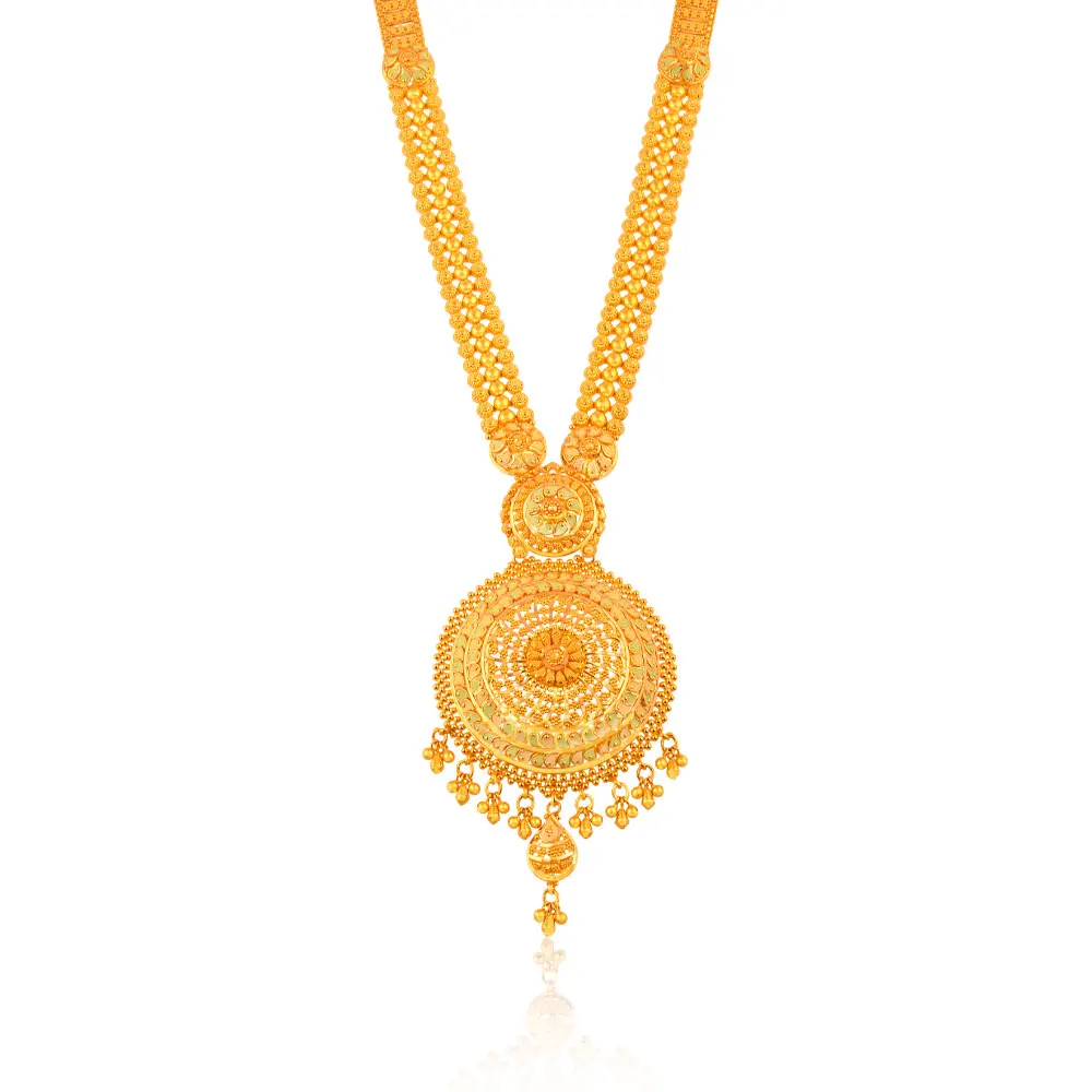 Gold ladies necklace set