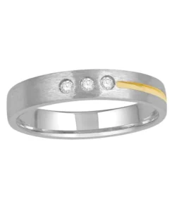Platinum diamond gents band ring